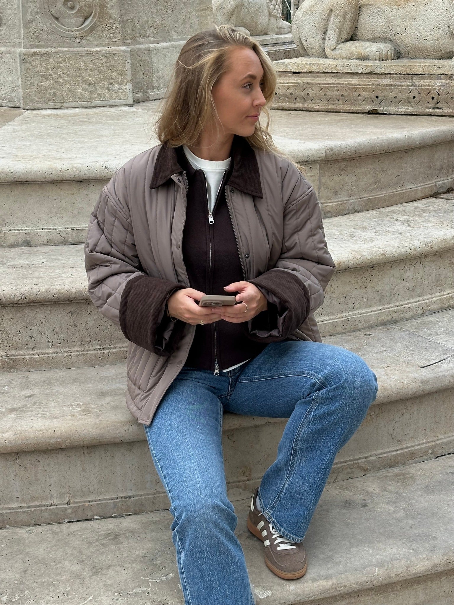 AWSISSY Quilted Jacket - Cinder